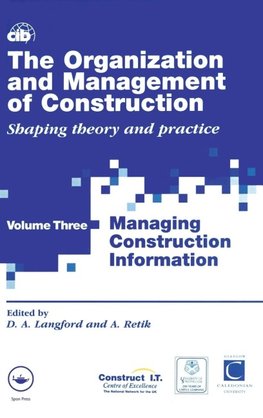 The Organization and Management of Construction