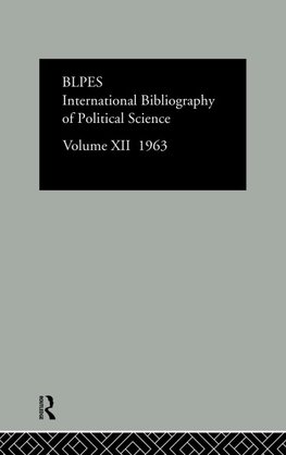 Intl Biblio Pol Sc 1963 Vol 12