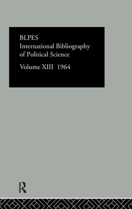 Intl Biblio Pol Sc 1964 Vol 13