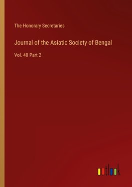 Journal of the Asiatic Society of Bengal