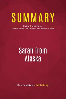 Summary: Sarah from Alaska