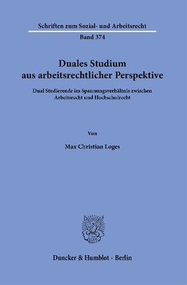 Duales Studium aus arbeitsrechtlicher Perspektive.