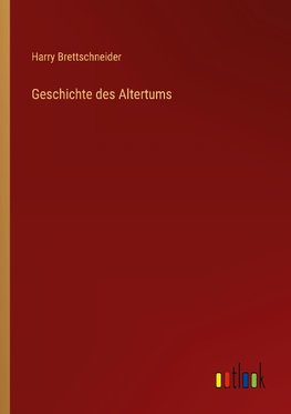 Geschichte des Altertums