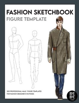 Fashion Sketchbook Male Figure Template