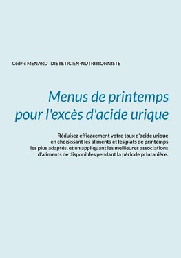 Menus de printemps pour l'excès d'acide urique.