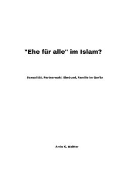 "Ehe für alle" im Islam?