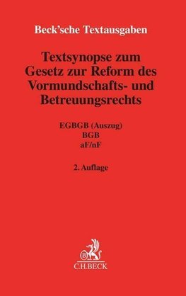 Synopse zum Vormundschafts- und Betreuungsrecht 2023