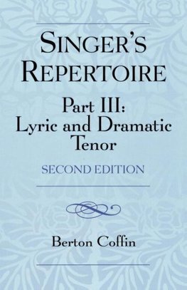 The Singer's Repertoire, Part III