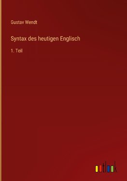 Syntax des heutigen Englisch