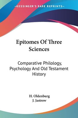 Epitomes Of Three Sciences