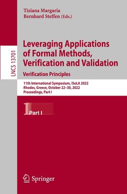 Leveraging Applications of Formal Methods, Verification and Validation. Verification Principles