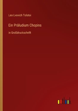 Ein Präludium Chopins