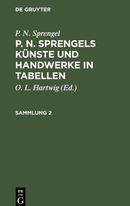 P. N. Sprengels Künste und Handwerke in Tabellen, Sammlung 2, P. N. Sprengels Künste und Handwerke in Tabellen Sammlung 2