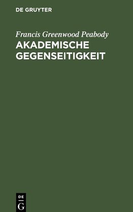 Akademische Gegenseitigkeit