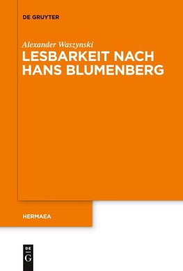 Lesbarkeit nach Hans Blumenberg