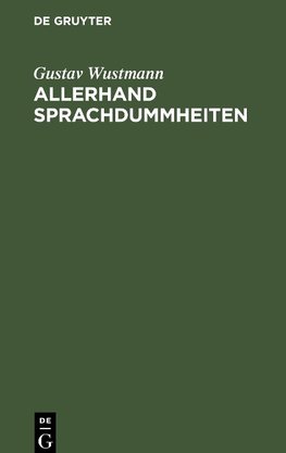 Allerhand Sprachdummheiten