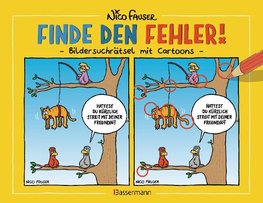 Finde den Fehler - Bildersuchrätsel mit Cartoons