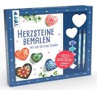 Kreativ-Set Herz-Steine bemalen mit der Dotting-Technik