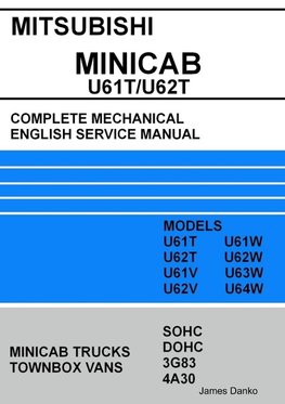 Mitsubishi MINICAB/TOWNBOX U61T/U62T Full Mechanical English Service Manual