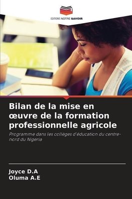 Bilan de la mise en ¿uvre de la formation professionnelle agricole