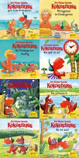 Pixi-Box 288: Der kleine Drache Kokosnuss und seine Freunde (8x8 Exemplare)