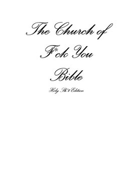 The Church of Fuck You - Holy Shit Edition