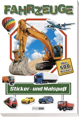 Fahrzeuge: Sticker- und Malspaß