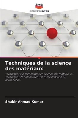 Techniques de la science des matériaux