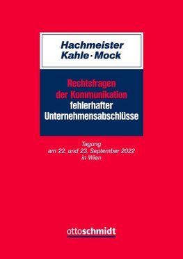 Rechtsfragen der Kommunikation fehlerhafter Unternehmensabschlüsse