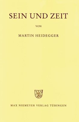 Gesamtausgabe Abt. 1 Veröffentlichte Schriften Bd. 2. Sein und Zeit