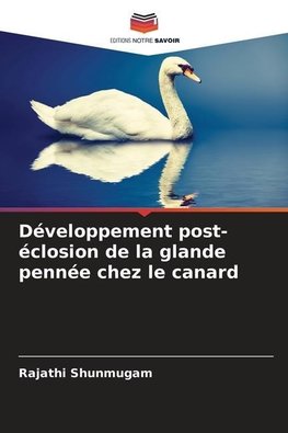 Développement post-éclosion de la glande pennée chez le canard