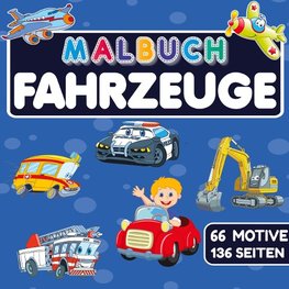 MALBUCH FAHRZEUGE mit 66 MOTIVE auf 136 SEITEN