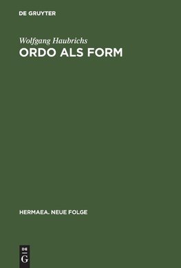 Ordo als Form