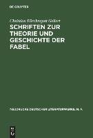 Schriften zur Theorie und Geschichte der Fabel