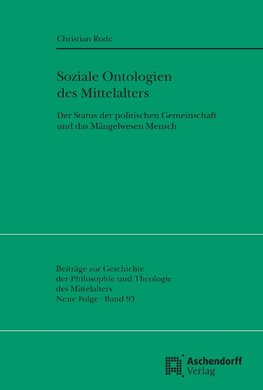 Soziale Ontologien des Mittelalters