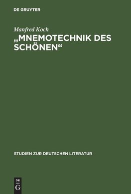 "Mnemotechnik des Schönen"