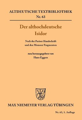 Der althochdeutsche Isidor