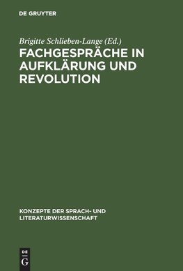 Fachgespräche in Aufklärung und Revolution