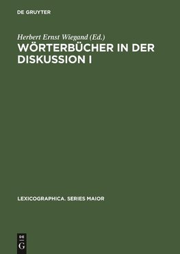 Wörterbücher in der Diskussion I