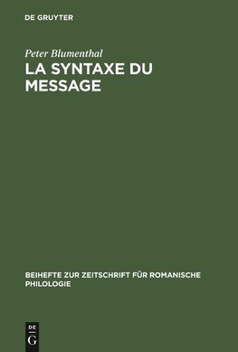 La syntaxe du message