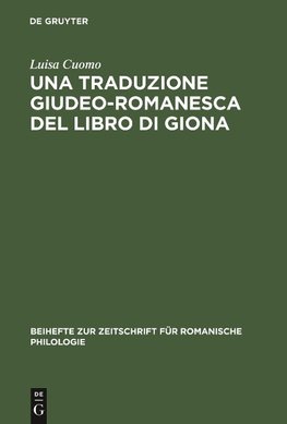 Una traduzione giudeo-romanesca del libro di Giona