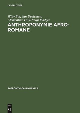 Anthroponymie afro-romane