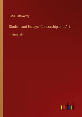 Studies and Essays: Censorship and Art