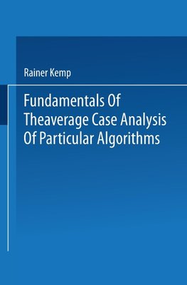 Fundamentals of the Average Case Analysis of Particular Algorithms