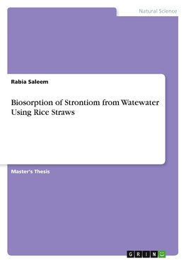 Biosorption of Strontiom from Watewater Using Rice Straws