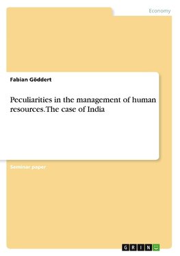 Peculiarities in the management of human resources. The case of India