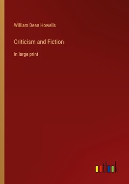 Criticism and Fiction