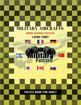 Military Aircrafts Word Search Puzzles - Large Print