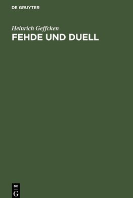 Fehde und Duell