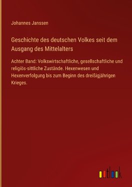 Geschichte des deutschen Volkes seit dem Ausgang des Mittelalters